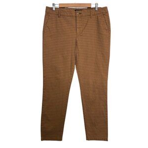 Tommy Hilfiger Hampton Slim Chino Pants Tan Dot Stripe Size 12